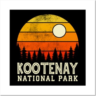 Kootenay national park retro vintage Posters and Art